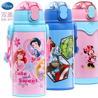 ขวดน้ำร้อน Disney ขวดน้ำสแตนเลส ขวดน้ำพกพา ขวดน้ำร้อนลายการ์ตูน กระติกน้ำพกพา