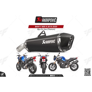 ท่อแต่ง Akrapovic Exhaust Slip-On Line (Titanium) Black BMW F 800 R 2015-2020