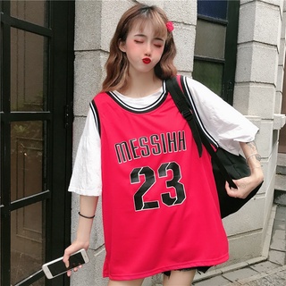 เสื้อบาสแฟชั่นแขนกุด เสื้อบาสผู้หญิง เสื้อบาสเกตบอล Basketball