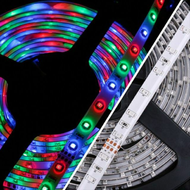 RGB 3528 led Combo พร้อมการควบคุมและแหล่งจ่ายไฟ 12v