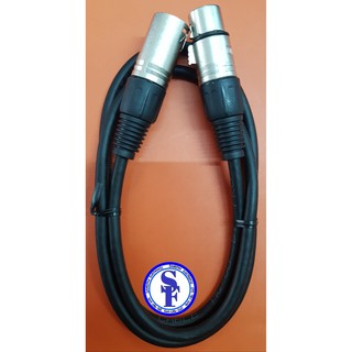 สายสัญญาณเสียงProplus XLR Male To XLR Female Black MicCable ยาว1เมตร