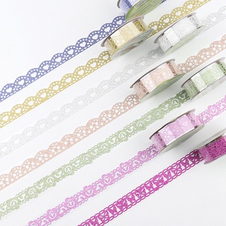 เทปลูกไม้ 7 สี สีทอง สีชมพู สําหรับตกแต่งอัลบั้ม Diy