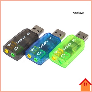 [Ni] อะแดปเตอร์แปลงการ์ดเสียงภายนอก USB 2.0 เป็น 3D 5.1 ช่อง