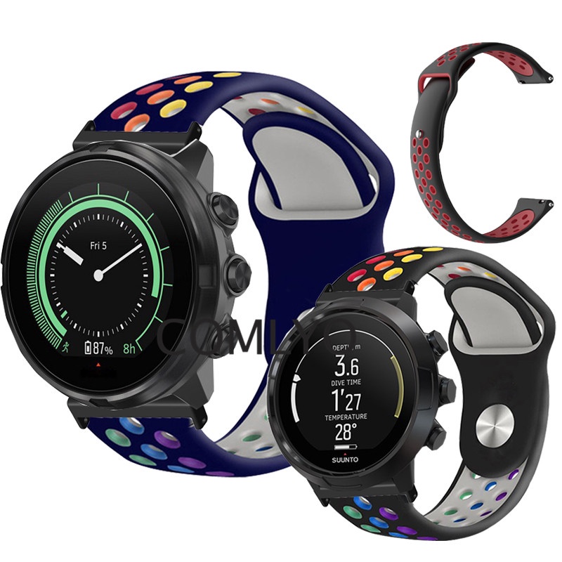 For Suunto 9 Brao 7 D5 Spartan HR Baro TRAVERSE สายนาฬิกา สายรัดข้อมือซิลิโคน แบบนิ่ม สไตล์สปอร์ต สําหรับผู้ชาย และผู้หญิง สําหรับ