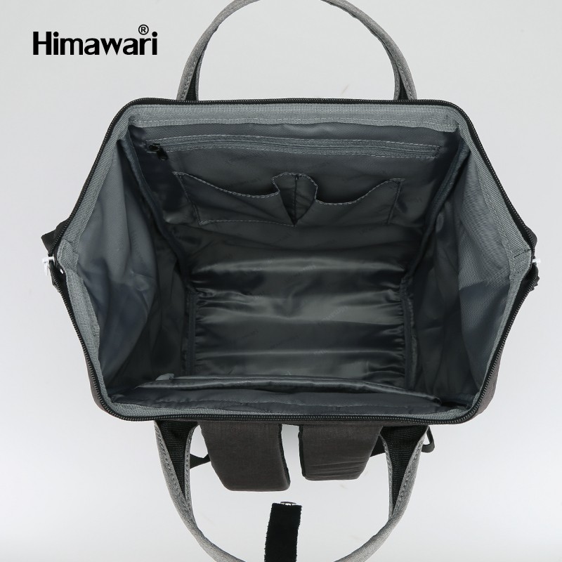 กระเป๋าเป้สะพายหลัง ฮิมาวาริ Himawari Travel Laptop Backpack Black/Yellow 2268 #4