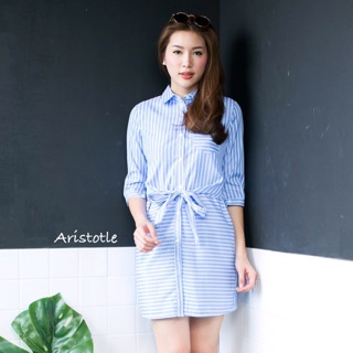 Stripe Shirt Dress