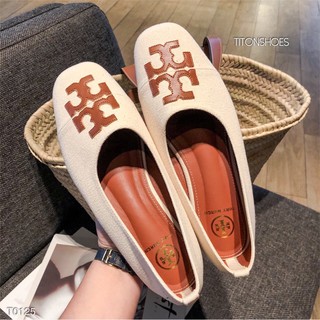 ***เชคสินค้าก่อนสั่งซื้อ***พร้อมส่งรองเท้าคัชชูหัวตัด Style Toryburch