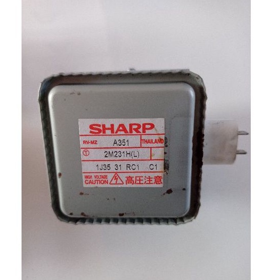 แมกนีตรอนไมโครเวฟ Sharp เบอร์ 2M231H(L)  ของแท้ถอดจากเครื่อง