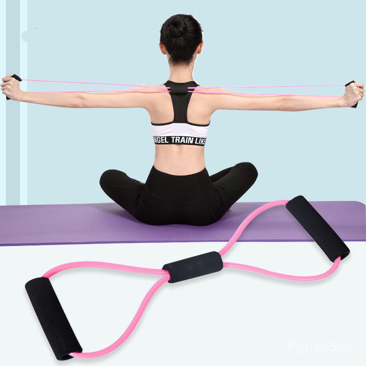NDwY Resistance Band Yoga Pilates Abs Exercise Stretch Fitness Tube