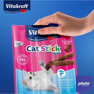 Vitakraft cat stick ขนมแมว แมวเลีย โดยไม่ต้องใส่ กัญชา salmon หรือจะใช้เป็น อาหารแมว ไวต้าคราฟ ใหม่