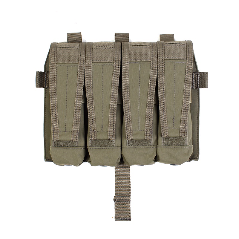 [LAST STOCK] PEW Tactical Quad Mag Pouch AVS Flap Clip SMG 9MM .45 แผงด้านหน้าที่ถอดออกได้ Tacitcal 