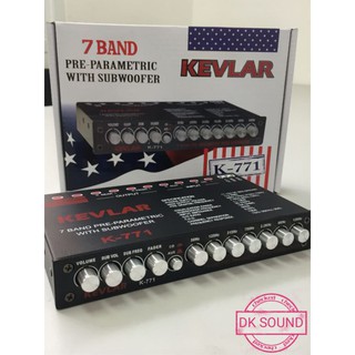 ปรี​ 7​แบรน​ K-771 ปรีแอมป์​7​แบรน​ ปรีรถยนต์​ เครื่อง​เสียง​รถยนต์​ 7band