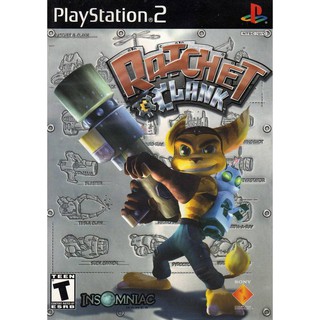 Ratchet &amp; Clank PS2 แผ่นเกมส์PS2 เกมเพล2 แผ่นplay2