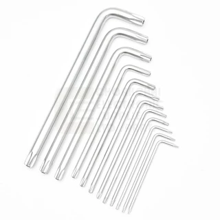 Whirlpower ประแจ L TORX Security หัวท๊อกซ์ 6แฉก แบบมีรู ขนาด T6 T7 T8 T9 T10 T15 T20 T25 T27 T30 T40 T45 T50 Taiwan