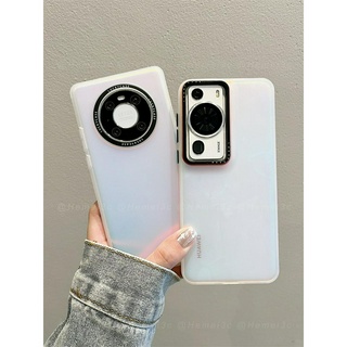 เคสโทรศัพท์มือถือ แบบแข็ง เนื้อแมตต์ โปร่งแสง สีสดใส สําหรับ Huawei P60 P50 P40 P30 Mate 50 40 30 Pro