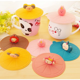 ฝาปิดแก้วน้ำ ซิลิโคน กันฝุ่น กันแมลง Silicone Cup Cover