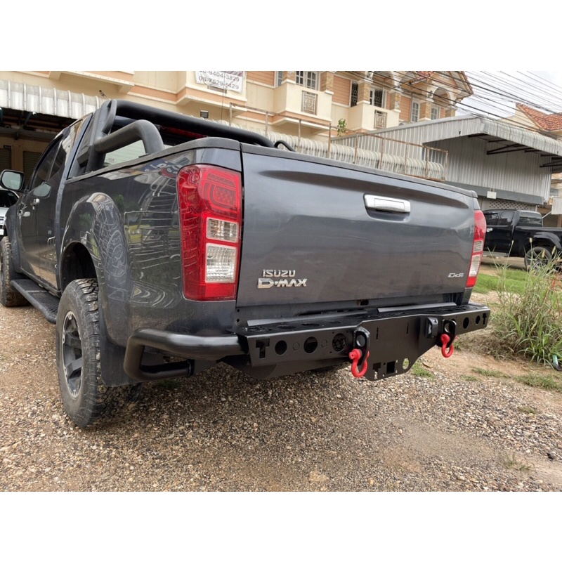 กันชนหลังเหล็ก พร้อมห่วงสีแดง สำหรับรถกระบะ - รูปที่ 6