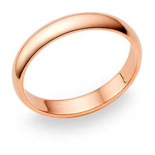 TANITTgems แหวนเกลี้ยง ตัวเรือนนากขัดเงา Rose Gold Band Ring