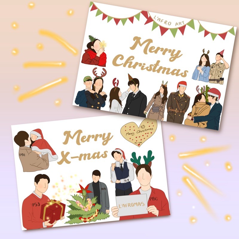 Kdrama Christmas🎄🎅 Postcards A6