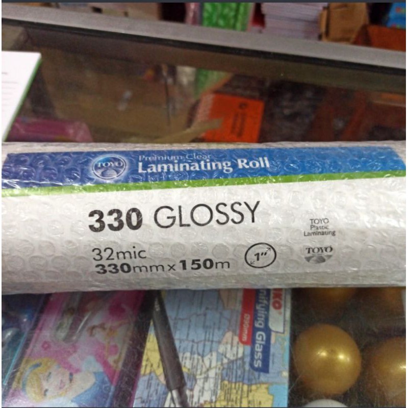 โรลออนเคลือบ Toyo 330 mix (ไมโครโฟน 32 ตัว: 330 มม. x 150 ม.) / พลาสติกเคลือบ