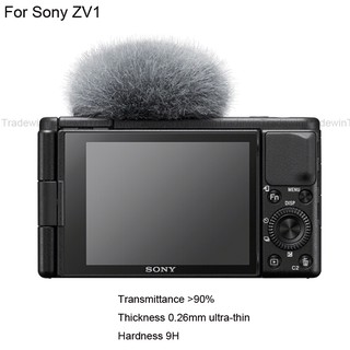 ฟิล์มกระจกนิรภัยกันรอยหน้าจอ สําหรับกล้อง Sony ZV1 HD