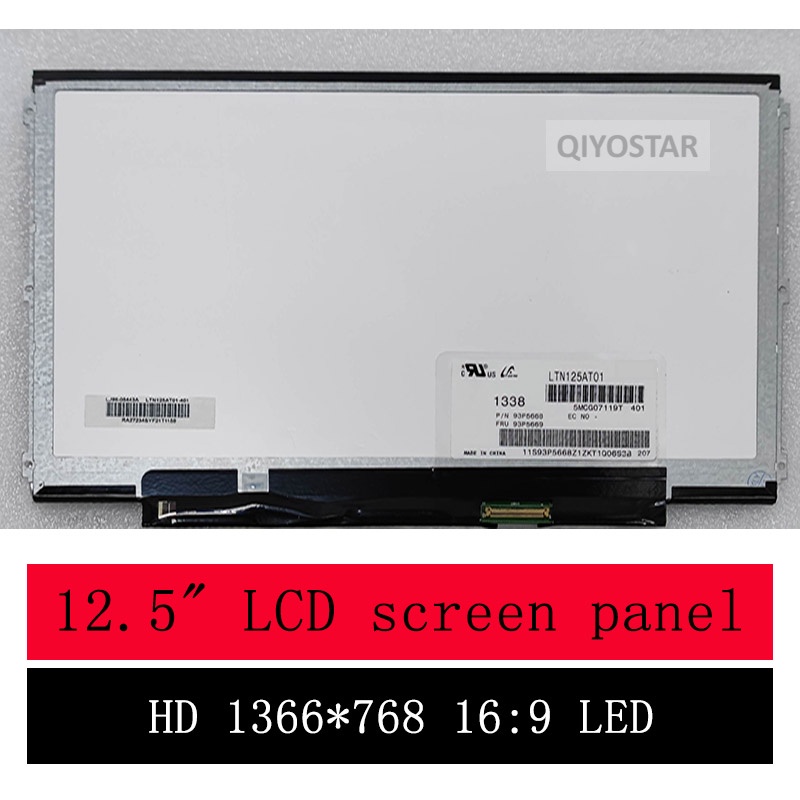 12.5" Slim LED matrix For Lenovo thinkpad X220 X230 X220I X230I K27 K29 U260 laptop lcd screen panel