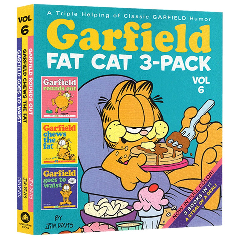 Garfield Fat Cat 3-Pack 6 English Original Edition Garfield Fat Cat 3 ...