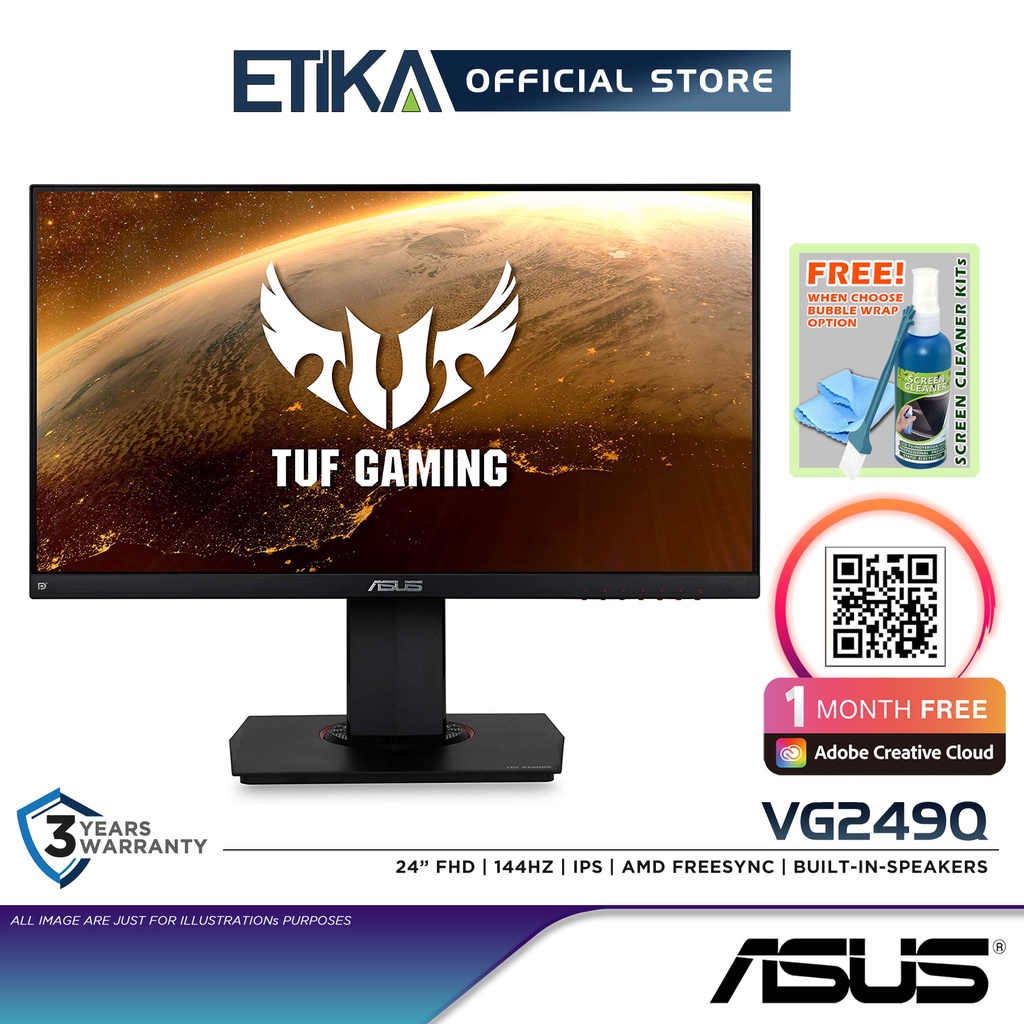 Asus TUF Gaming VG249Q 24" IPS Full HD 144Hz 1ms FreeSync ELMB Gaming