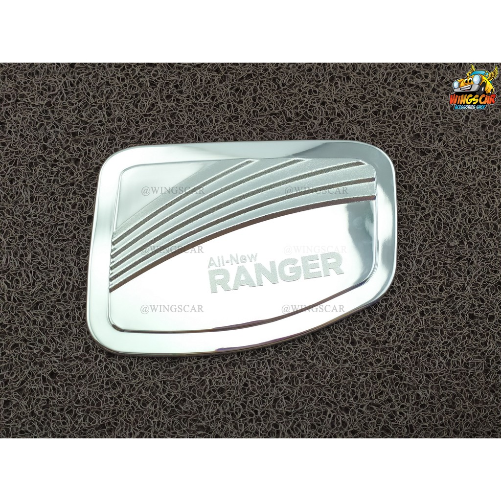 [ E-TAX ] Ford Ranger 2012-รุ่นปัจจุบัน ครอบฝาถัง, ครอบฝาถังน้ำมัน, ฝาปิดถัง ชุบโครเมี่ยม (PTP)