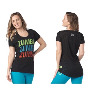 Zumba Stylin Hi Lo Top (เสื้อยืดออกกำลังกายซุมบ้า)