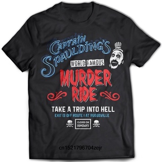 ขายดี!พร้อมส่ง เสื้อยืดแขนสั้น ผ้าฝ้าย 100% พิมพ์ลาย Ddhaiuqka Capn Spaulding House Corpses The DevilS Rejects หลากสี แ