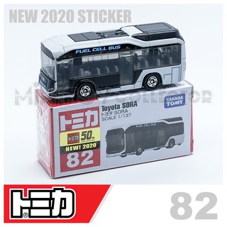 รถเหล็กTomica ของแท้ Tomica No.82 Toyota SORA (มีสติ๊กเกอร์ First Lot 2020)