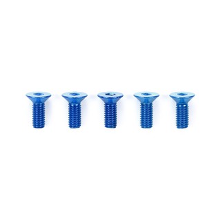 TAMIYA 53772 3x8mm COUNTERSUNK HEX HEAD ALUMINUM SCREWS / BLUE (5PCS.)