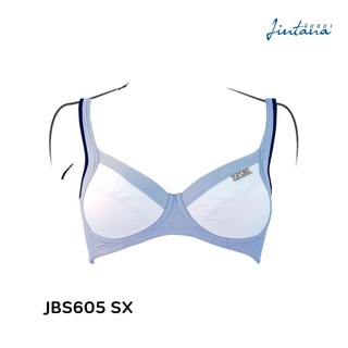 Jintana เสื้อชั้นใน Sport Bra (เสริมโครง) รุ่น Confidence รหัส JBS605 สีฟ้า