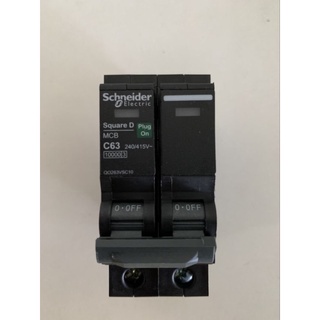 เมนเซอร์กิต เมนเซอร์กิตเบรกเกอร์ Schneider SquareD รุ่น QOvs 2P 63A Main Circuit Breaker