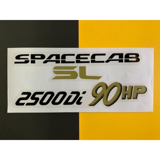 สติ๊กเกอร์ติดฝาท้ายSPACECAB2500Di