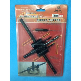 ที่เจาะรูไม้ปรับขนาดรูได้ (ADJUSTABLE CIRCLE CUTTER) Eagle One (HO104)