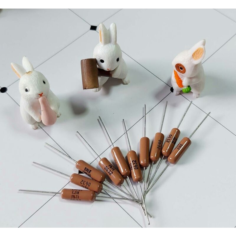 Resistor1.2K/1W อะไหล่เครื่องเสียงแอมป์หลอด