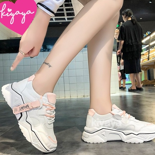 🍰 KIYAYA รองเท้าผ้าใบแฟชั่นผู้หญิง รุ่น TP-SN43 (หน้าเท้ากว้าง+1ไซส์)