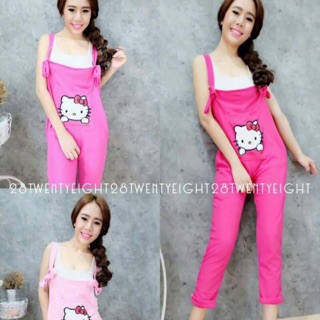☺มาวันอาทิตย์☺ เอี้ยม HELLO MUSTHAVE ขายาวสายผูกโบว์เก๋เก๋ปรับได้มีกระเป๋าหน้ากับช่วงเอวสองข้าง ผ้าน