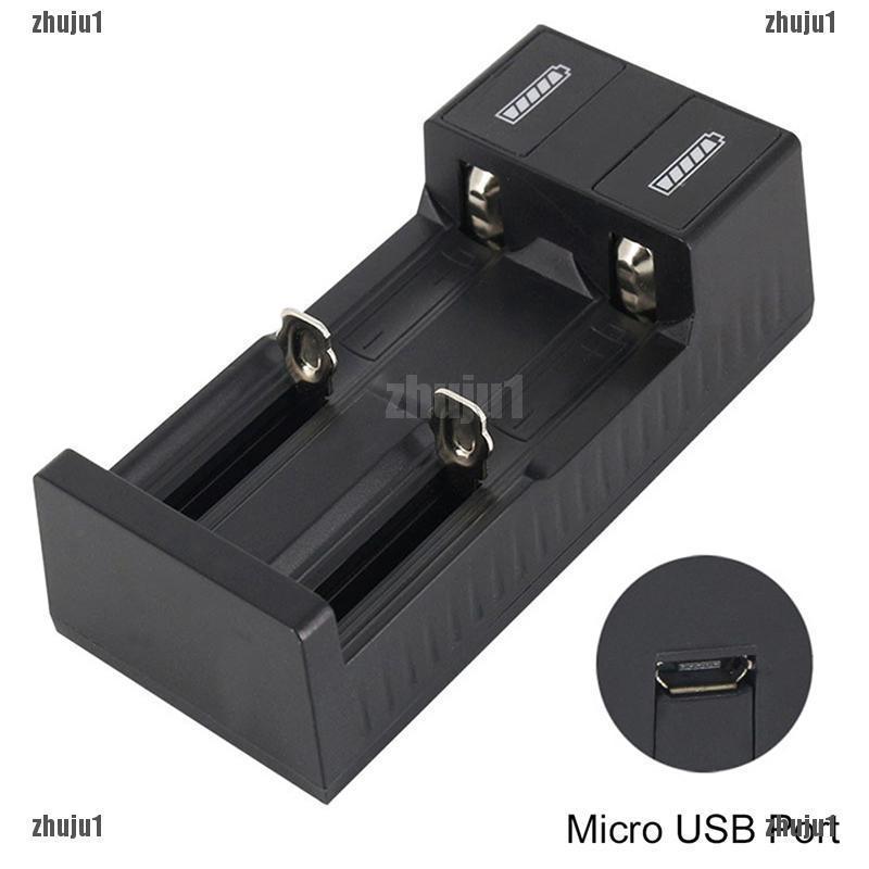 เครื่องชาร์จแบตเตอรี่พอร์ต Usb คู่ 3. 7 V 18650 26650 14500 Li-Ion