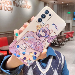 เคสโทรศัพท์ OPPO Reno6 Pro 5G / OPPO Reno6 Z 5G New Casing Fashion Rhinestone Bling Glitter Lovely Cartoon Wine Glass Balloon Girl Purple Back Cover Softcase เคส รีโน่ รีโน่6Z รีโน่6Pro Reno6Pro Reno6Z Reno 6Z 6Pro 6 Z Pro