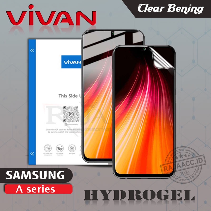 Vivan Hydrogel Clear Samsung A02S A03S A12 A21S A22 A22 5G A32 A32 5G A52 A52S 5G A72 / Anti-Scratch