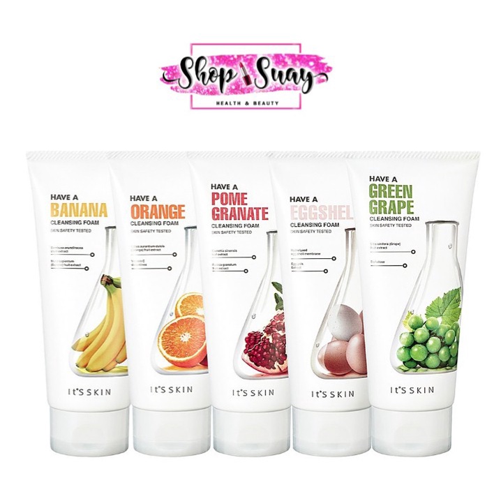 โฟมล้างหน้า it's skin Have a Fruit & Eggshell Cleansing Foam 150 ml.