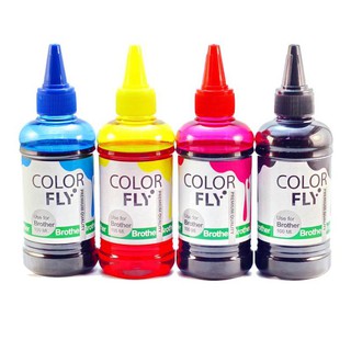 ColorFly หมึกเติม Brother เกรดA ครบทุกสี 100ml.*4ขวด