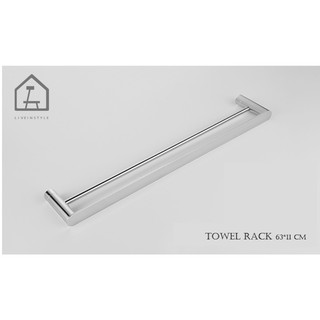 BA-S-3006 ที่แขวนผ้าเช็ดตัว Double Towel rack 304 stainless steel - Silver Color