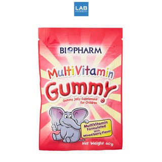 BIOPHARM Multivitamin Gummy 60 g. - ไบโอฟาร์ม มัลติวิตามิน กัมมี่ เยลลี่ผสมวิตามินรวม