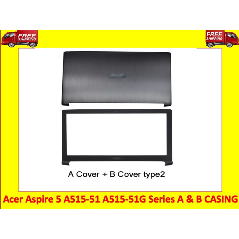 ใหม่สําหรับ Acer Aspire 5 A515-51 A515-51G AM28Z000100 AM28Z000200 แล็ปท็อปปกหลัง LCD บานพับด้านหน้า