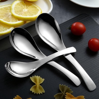 304 Stainless Steel Soup Spoon Korean Deepen Thicken Soup Spoons Spoon Adult Child Spoons