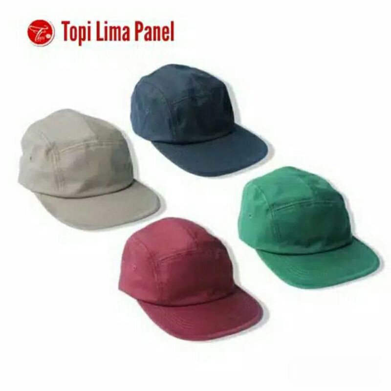(หมวก Polos) BASIC HAT 5 PANEL WHITE SAND PREMIUM